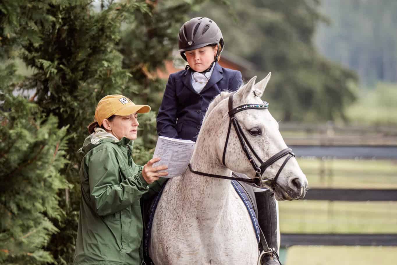 Dr. Wendy Krebs and Daughter at a horse show