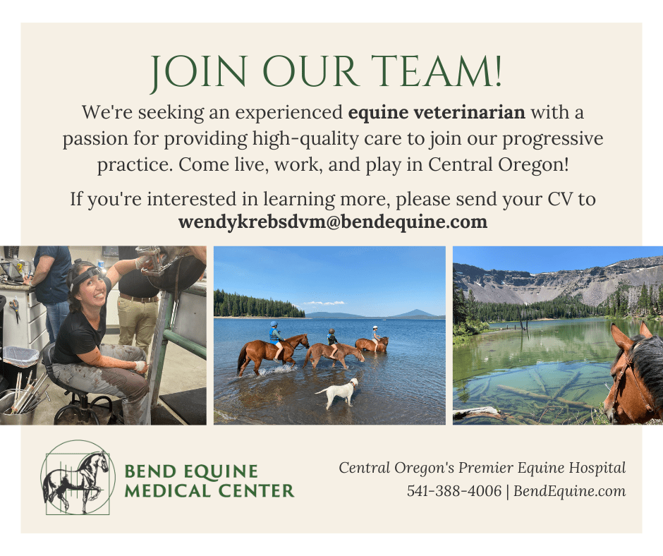 Join Central Oregon's Premier Equine Hospital ad